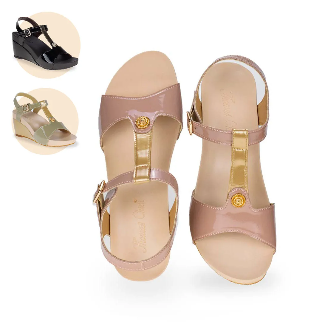 [20% off at cart] T-Strap Slingback Wedges
