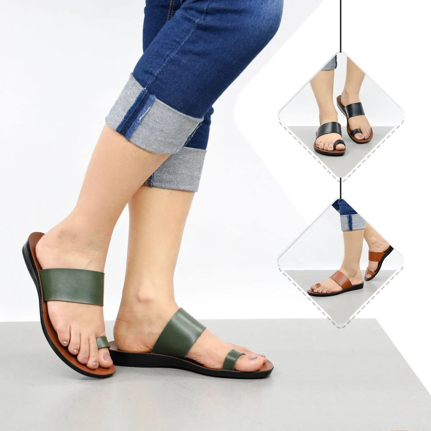Aerosoft - Veawil LS4829 Vintage Arch Support Outdoor Comfortable Walking Summer Sandals for Women