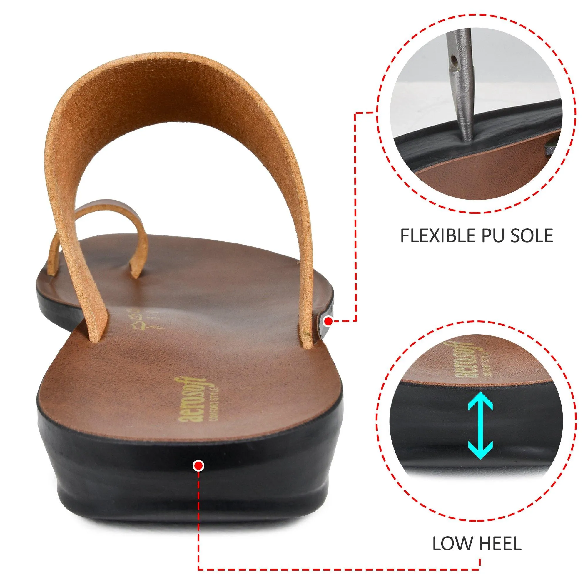 Aerosoft - Veawil LS4829 Vintage Arch Support Outdoor Comfortable Walking Summer Sandals for Women