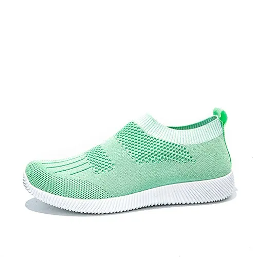 Amozae-Back to school   2024 Women Mesh Elastic Band Sneaker Woman Breathable Vulcanized Slip On Woman's Female Ladies Summer Plus Size 43 Footwear