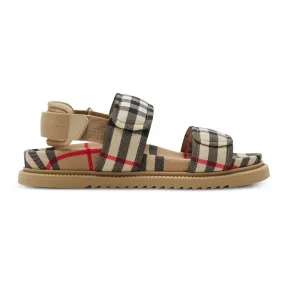 Archive Beige Check Sandals