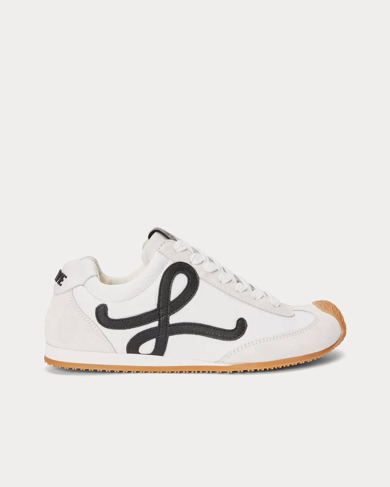 Ballet Runner 2.0 Nylon & Calfskin White / Black Low Top Sneakers