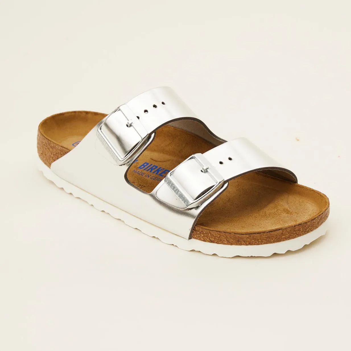 Birkenstock Arizona Metallic Silver Sandals