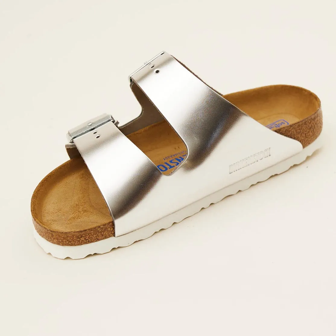Birkenstock Arizona Metallic Silver Sandals