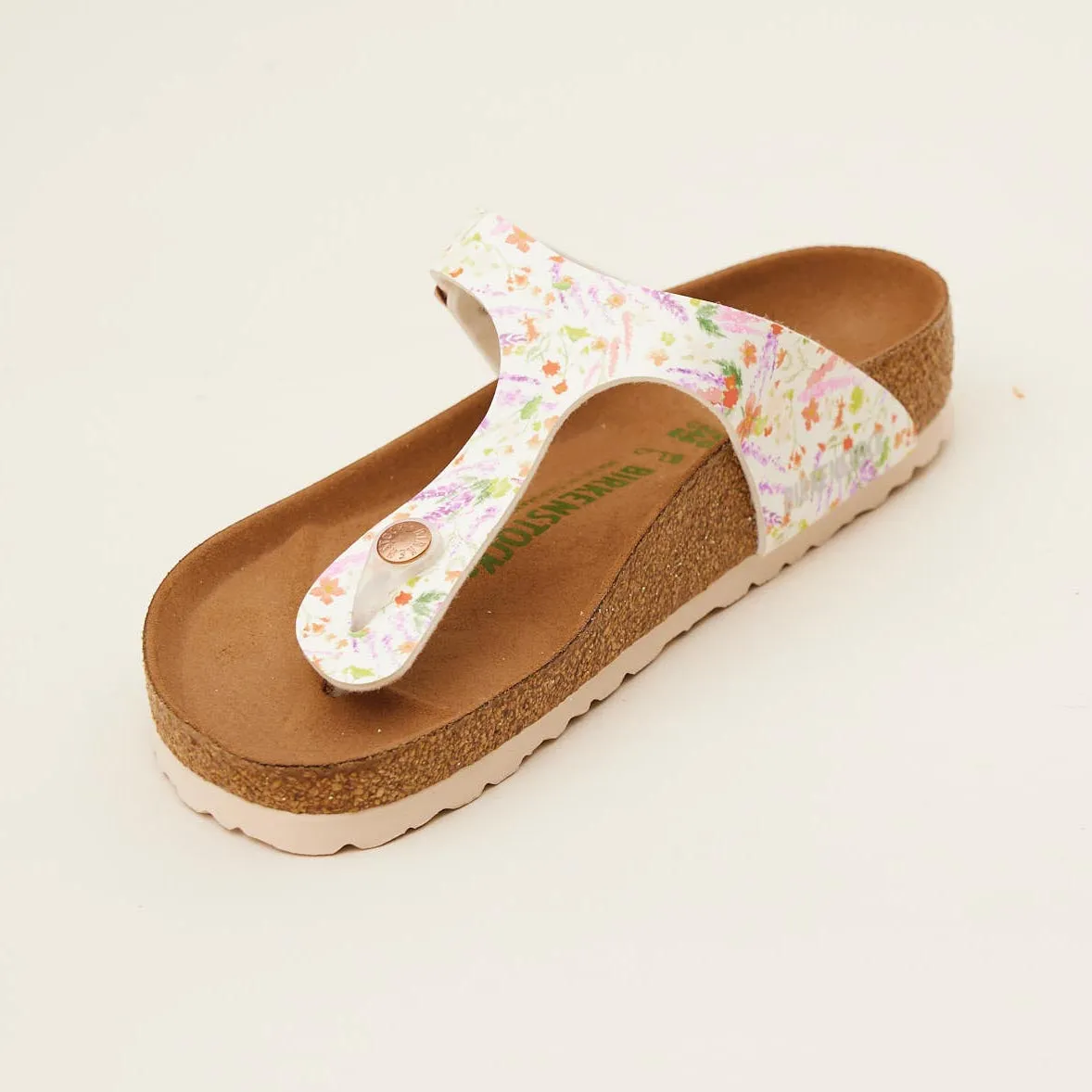 Birkenstock Pink Floral Gizeh Vegan Sandals