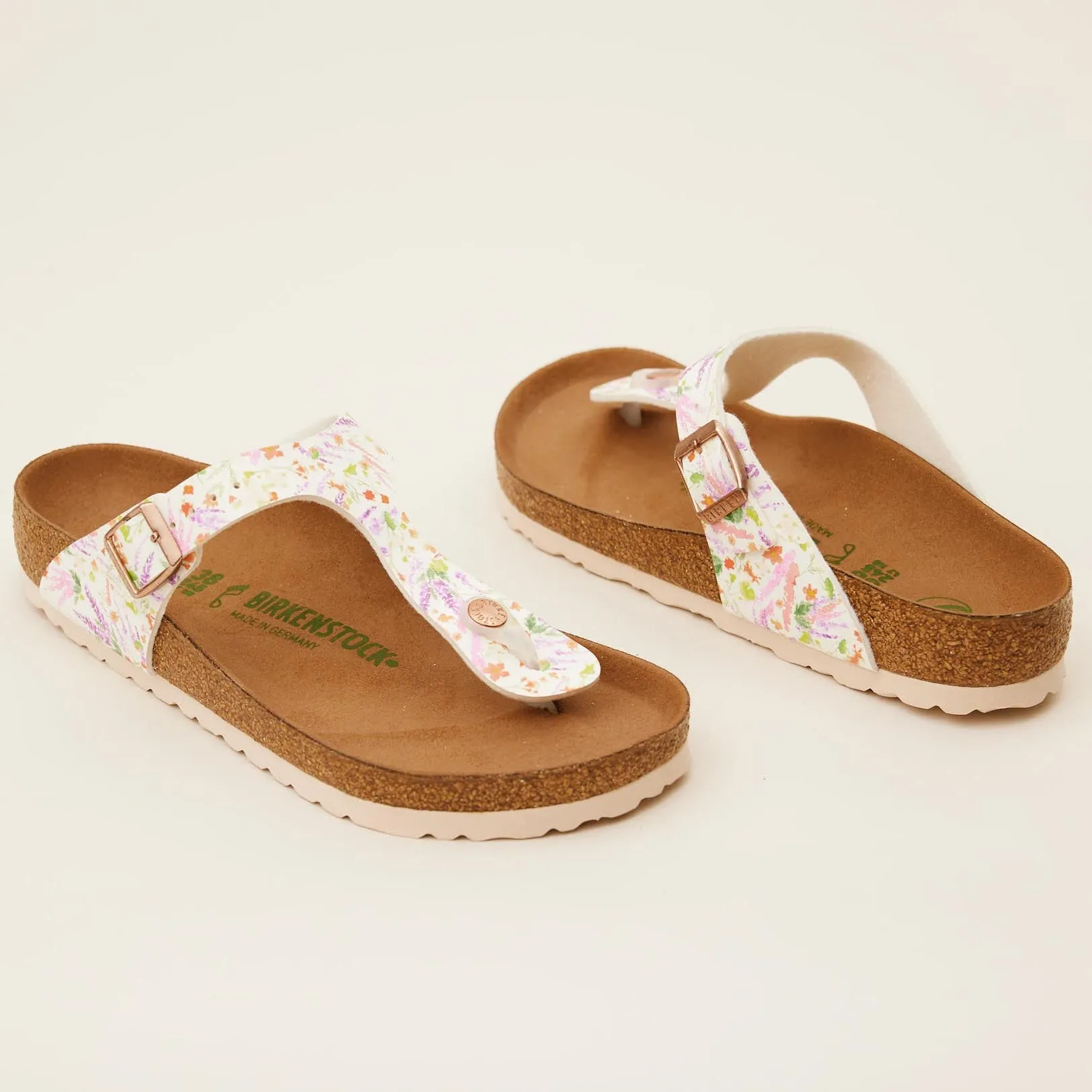 Birkenstock Pink Floral Gizeh Vegan Sandals