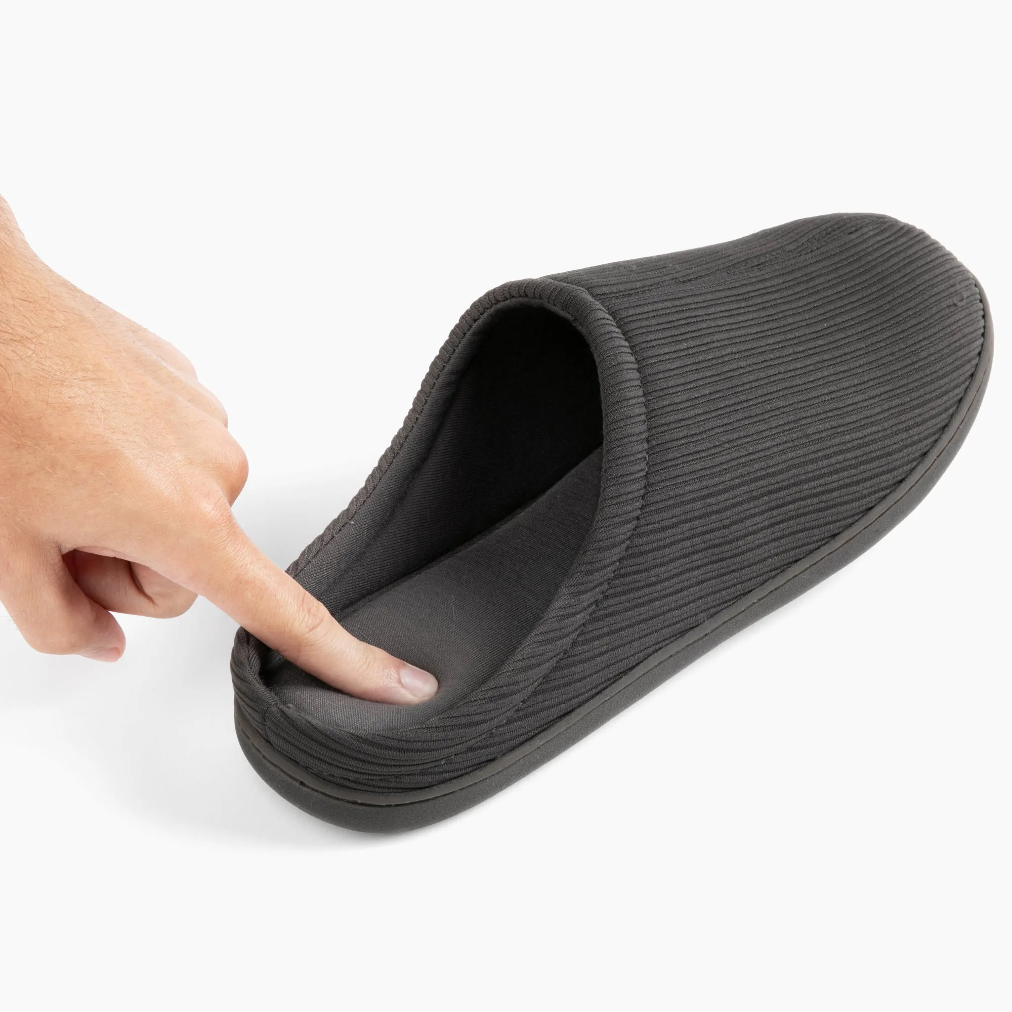 Brookstone Classic Comfort Memory Foam Men's Slippers