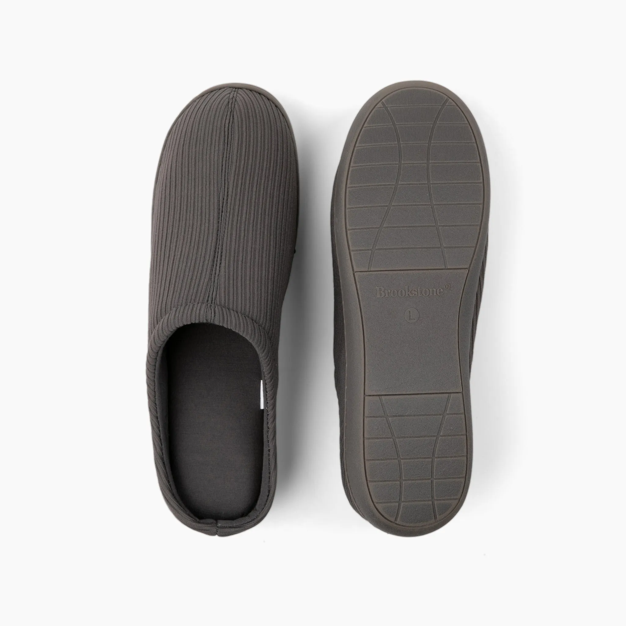 Brookstone Classic Comfort Memory Foam Men's Slippers