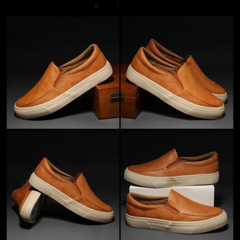 Brookstone Leather Slip-On