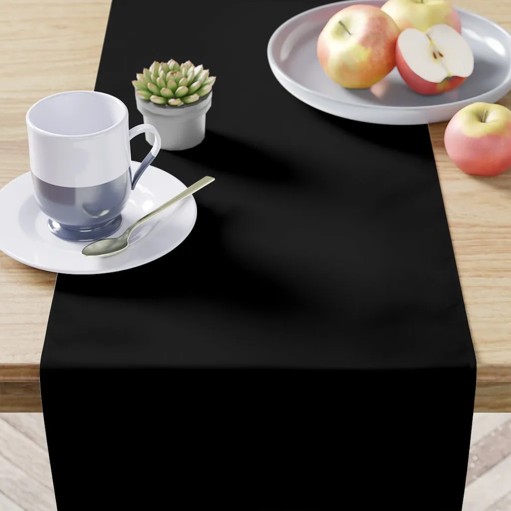 Candy Cane Table Runner / Black Christmas Table Runner / Candy Cane Decor