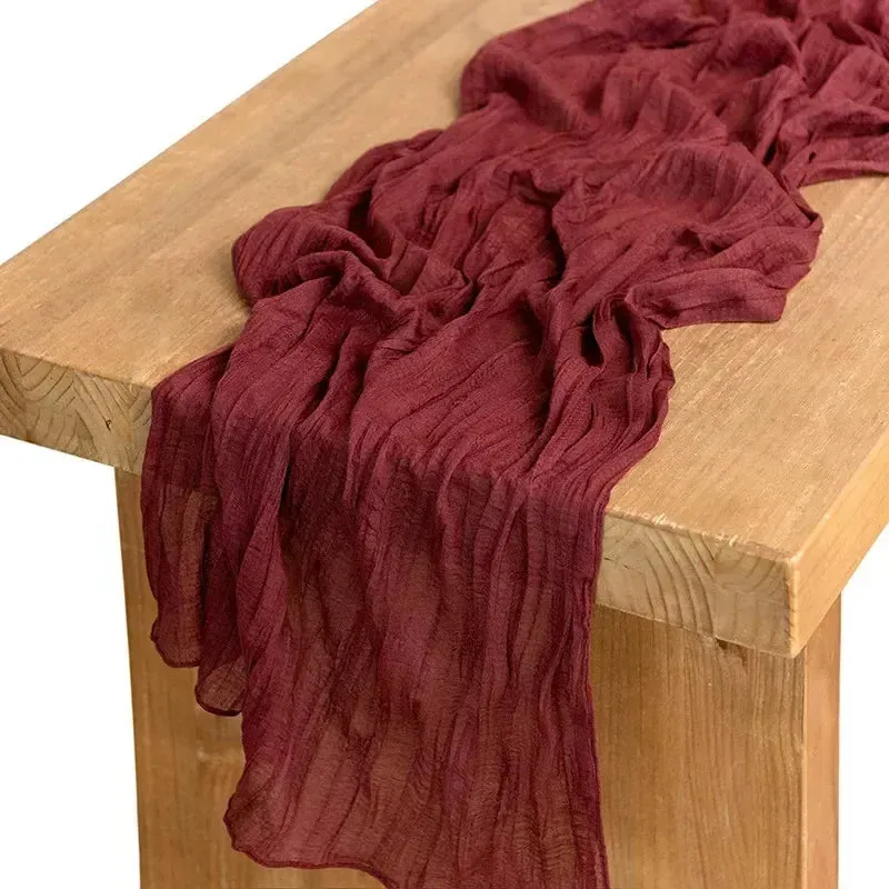 Cheesecloth Table Runner