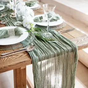 Cheesecloth Table Runner
