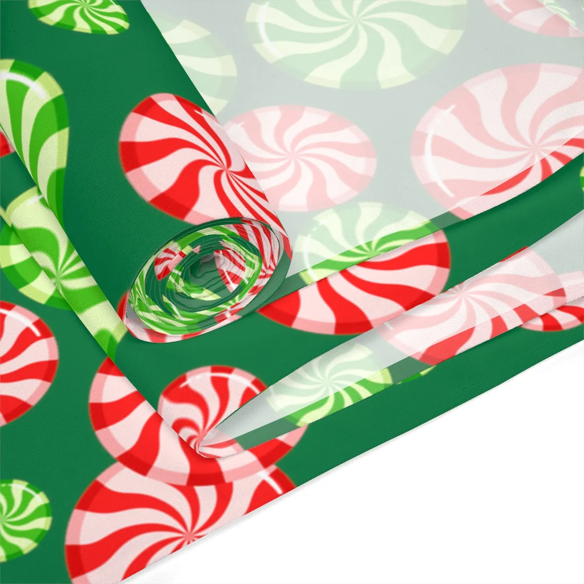 Christmas Candy Table Runner / Green Table Runner