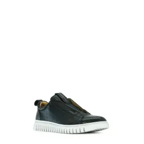 EOS Clairie White Leather Pull on Sneaker