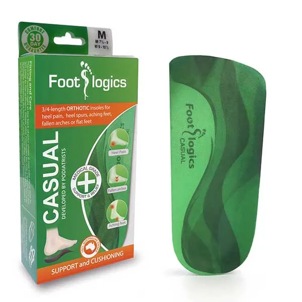 FOOTLOGICS CASUAL 3/4 ORTHOTIC