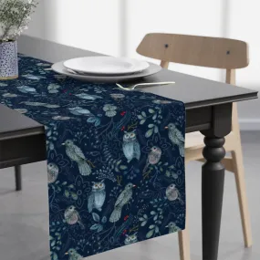 Forest Animal Table Runner / Navy Blue Table Runner