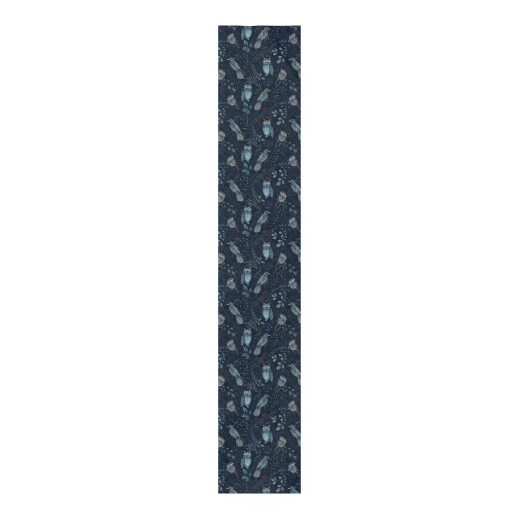 Forest Animal Table Runner / Navy Blue Table Runner