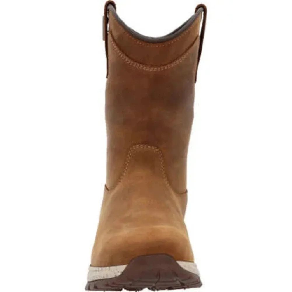 Georgia Boot Eagle Trail Women's Pull-on Work Boots Gb00645 In Brown