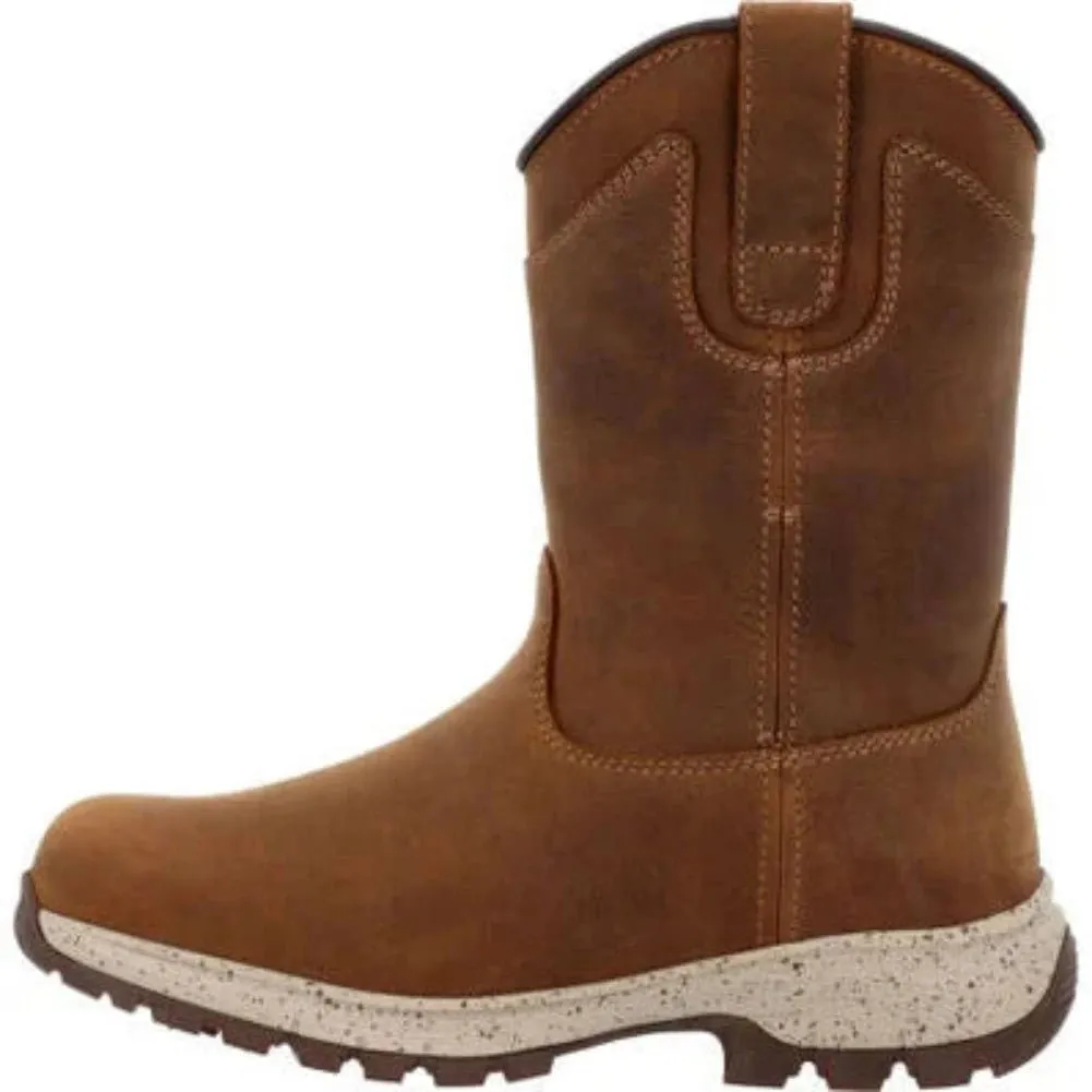 Georgia Boot Eagle Trail Women's Pull-on Work Boots Gb00645 In Brown