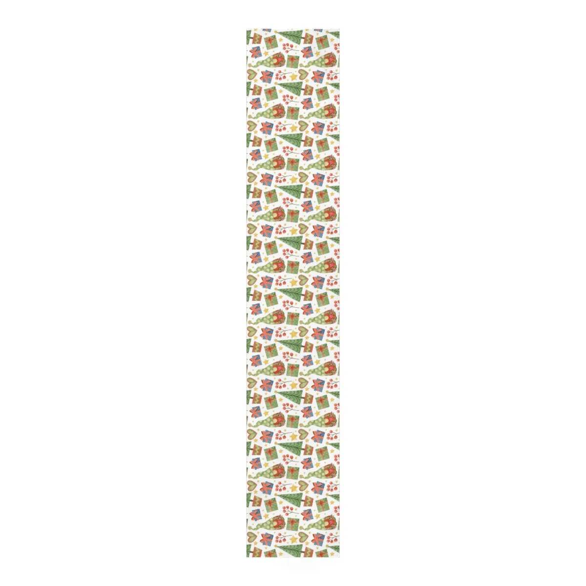 Gnome Trees and Presents Table Runner