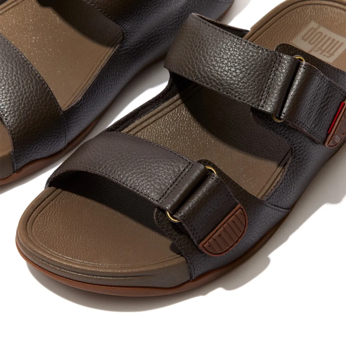 GOGH MOC Men's Adjustable Leather Slides