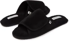 Lucky Brand Mens Terry Open Toe Slippers with Memory Foam