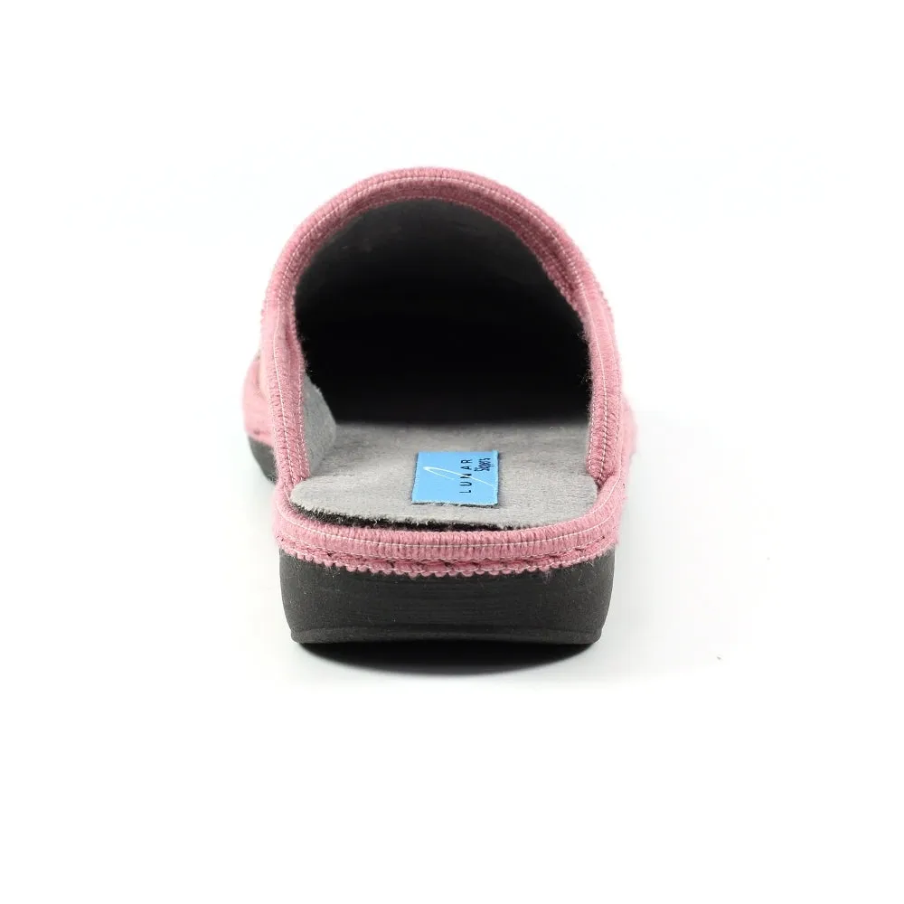 Lunar Women's KLS123 Ginger Mule Slippers Pink