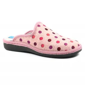 Lunar Women's KLS123 Ginger Mule Slippers Pink