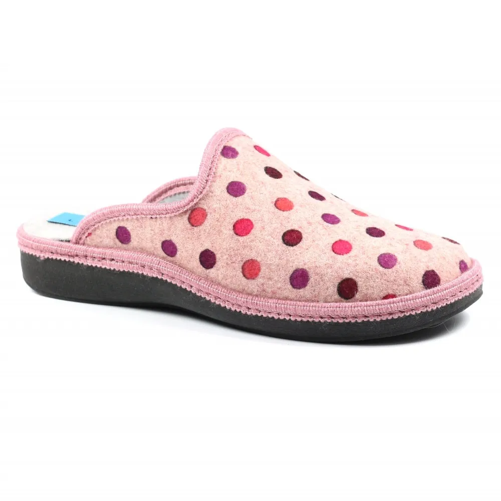 Lunar Women's KLS123 Ginger Mule Slippers Pink