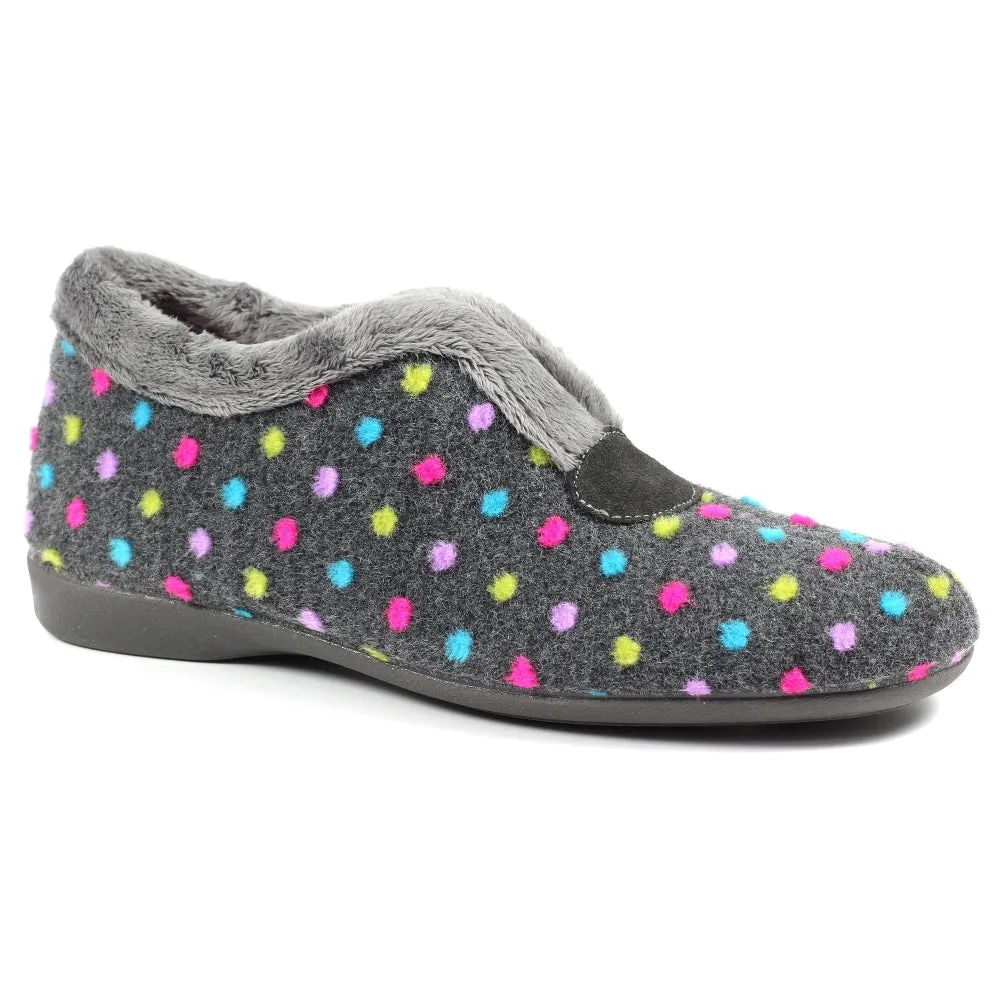 Lunar Women's KLZ065 Tennessee Full Slippers Grey