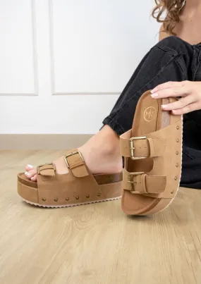 Maker’s NINA DOUBLE BUCKLE Boho FLATFORM Sandals