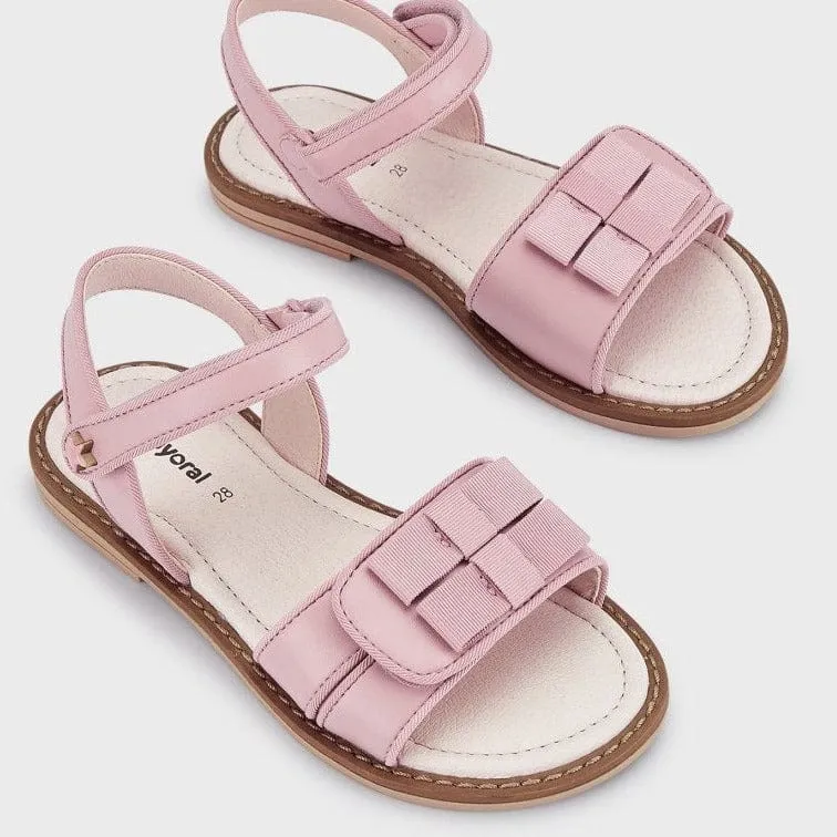 Mayoral Sandals with double bow - Pink