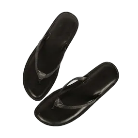 Melina Flat Leather Flip Flop women's slippers