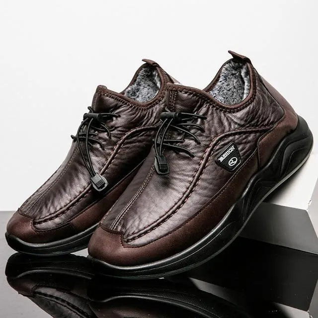 Men Shoes - New Casual Leather Waterproof Snow Boots