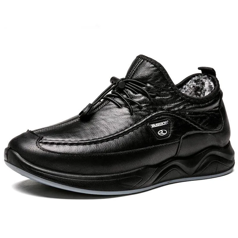 Men Shoes - New Casual Leather Waterproof Snow Boots