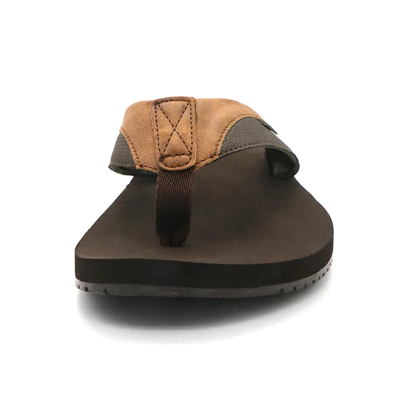 Men's Flip Flops Thong Leather Sandals Non-Slip Sandals