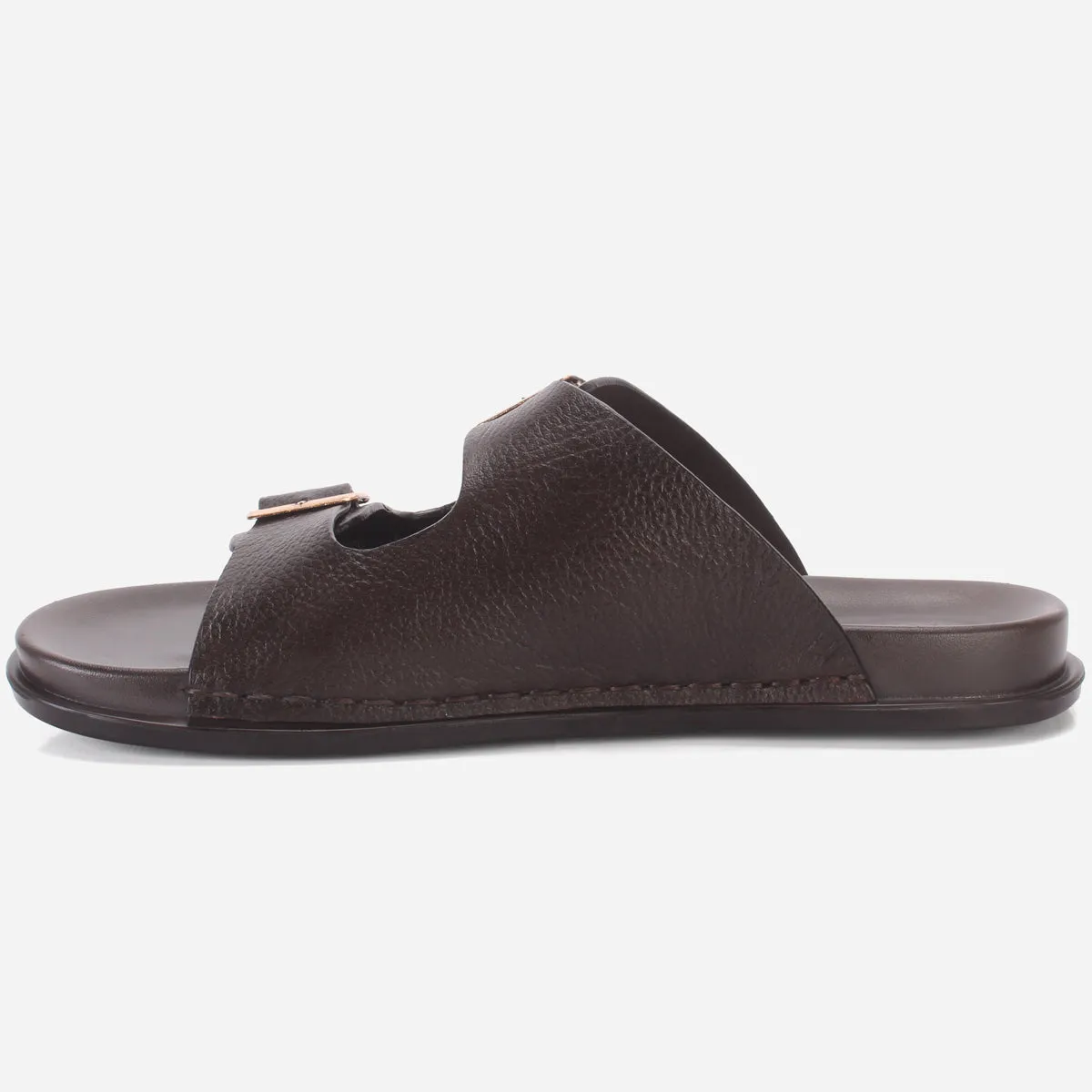 Mens "DUTCH" Leather Slide In Summer Slippers