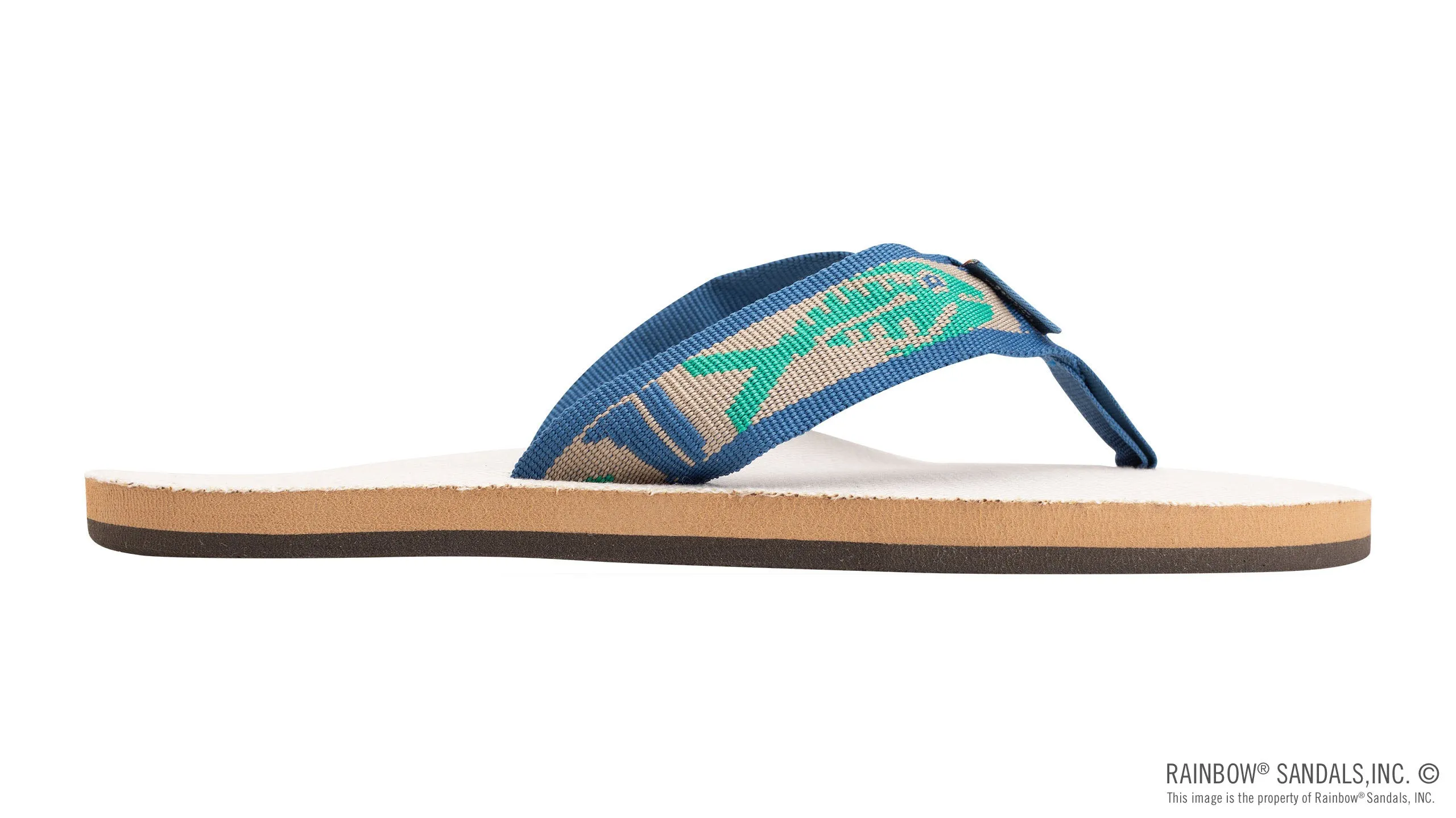 Men's Single Layer Hemp with a Nylon Fish Pattern Strap