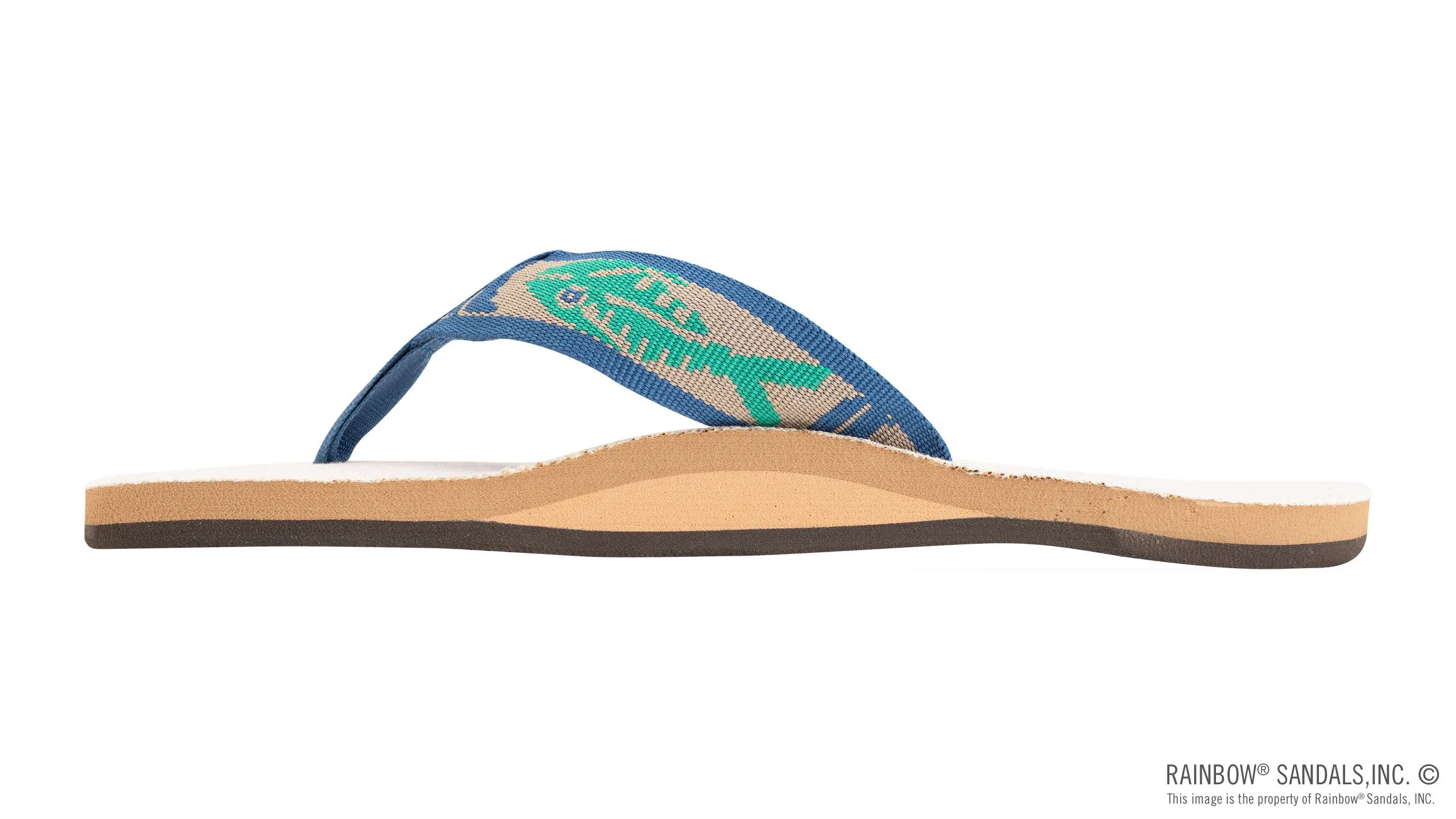Men's Single Layer Hemp with a Nylon Fish Pattern Strap