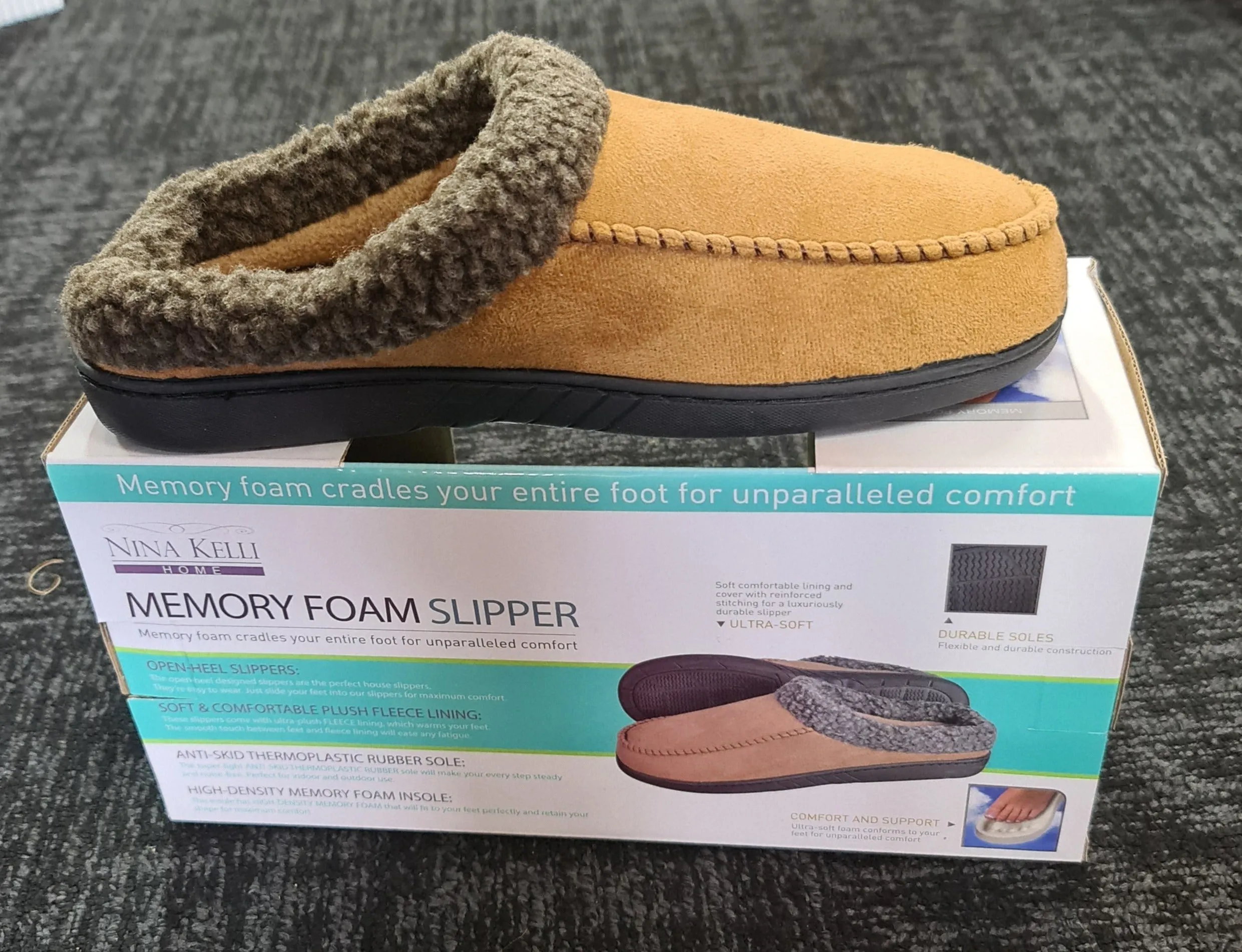 Men's Slippers BROWN SHERPA