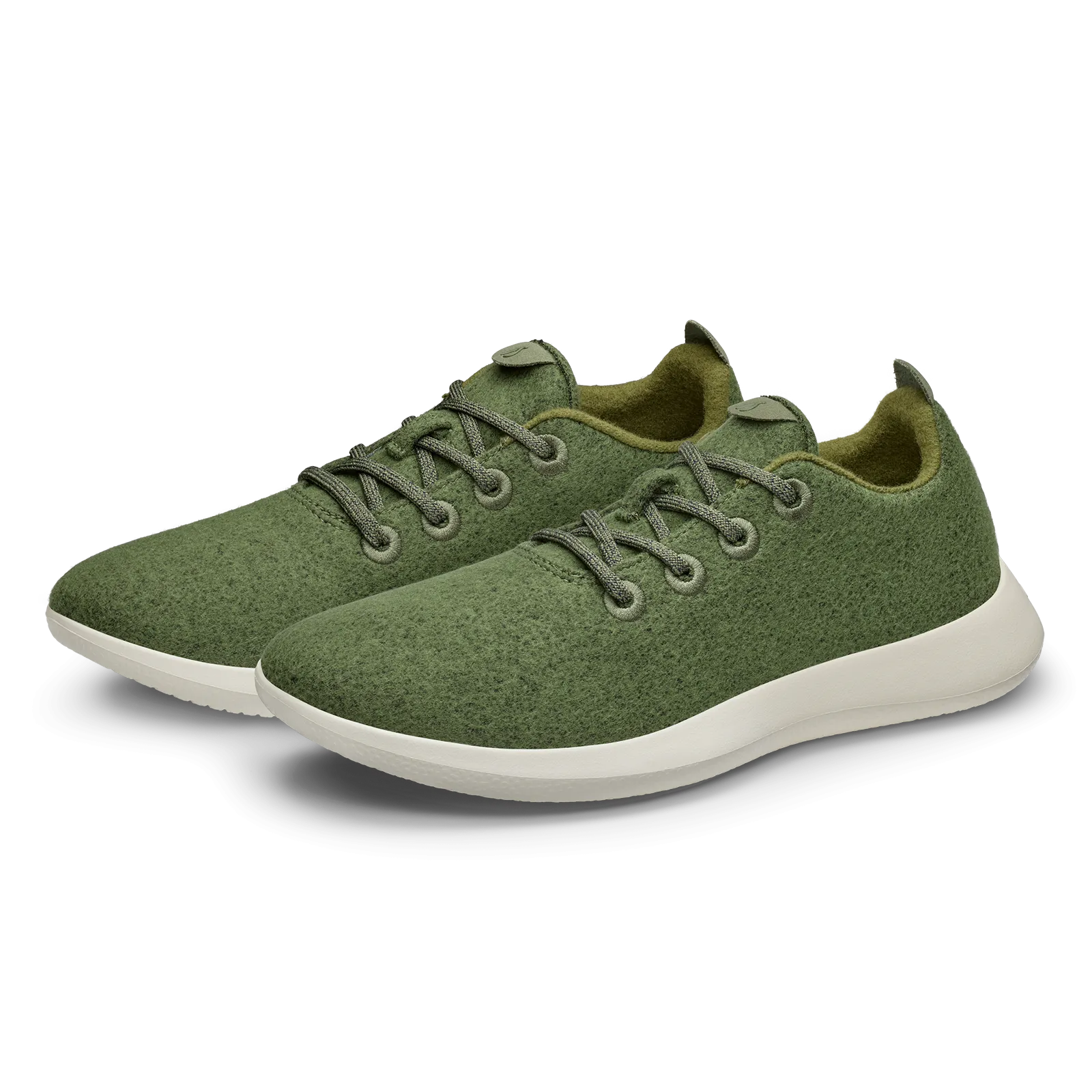 Men's Wool Runners - Thunder Green (Natural White Sole)
