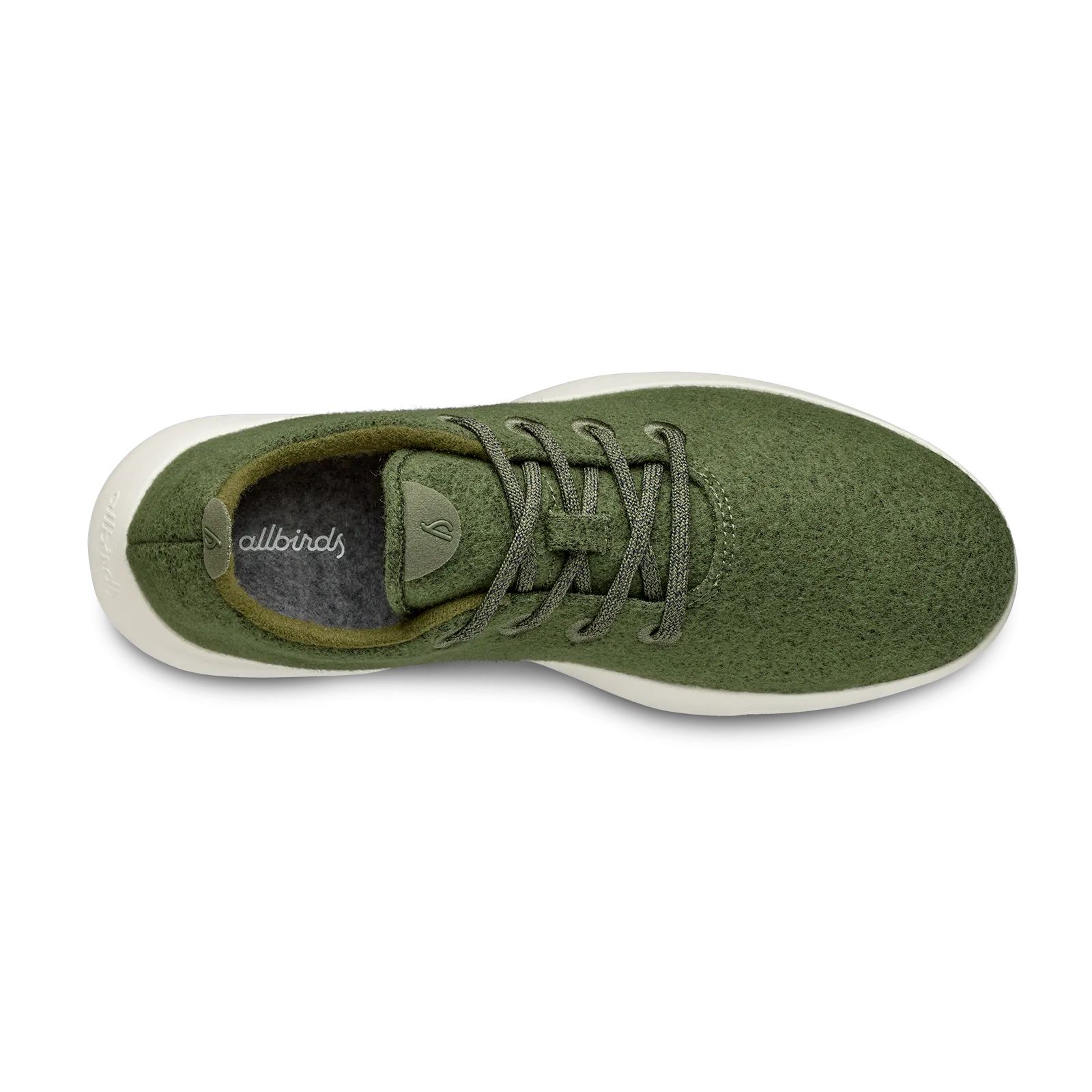 Men's Wool Runners - Thunder Green (Natural White Sole)