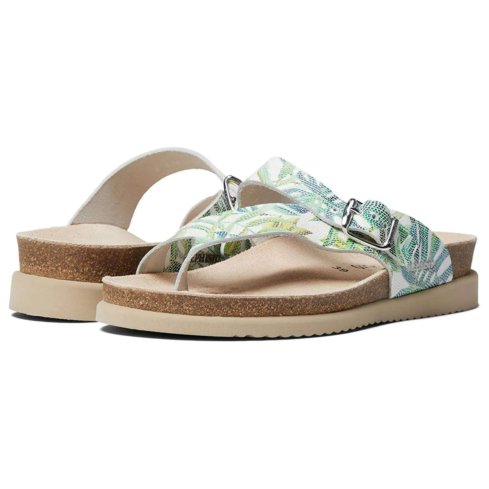 Mephisto Helen Patent Leather Women's Slide Sandals
