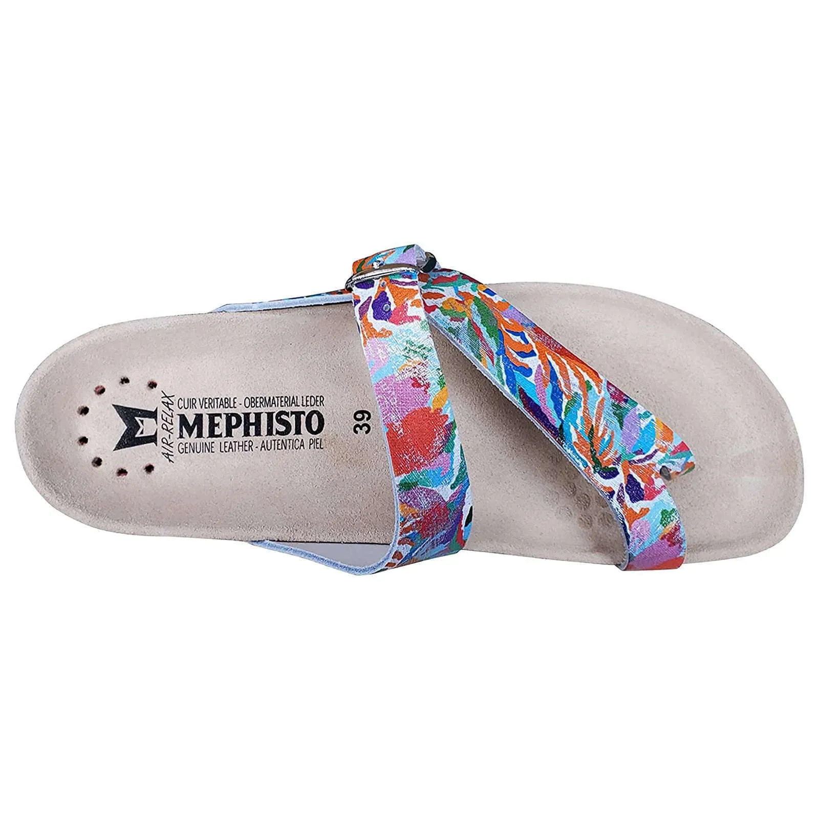 Mephisto Helen Patent Leather Women's Slide Sandals