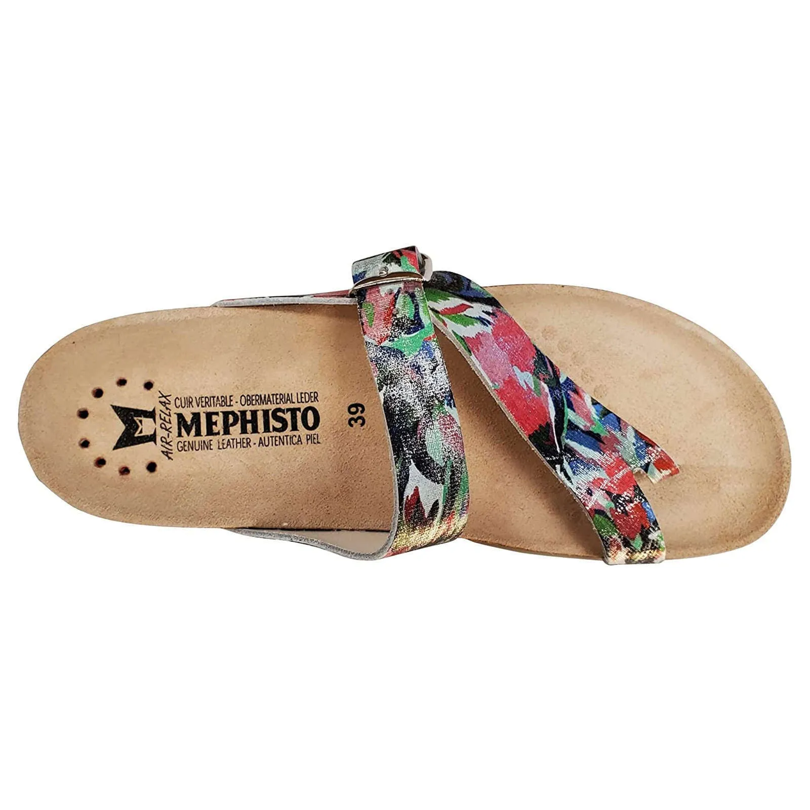 Mephisto Helen Patent Leather Women's Slide Sandals