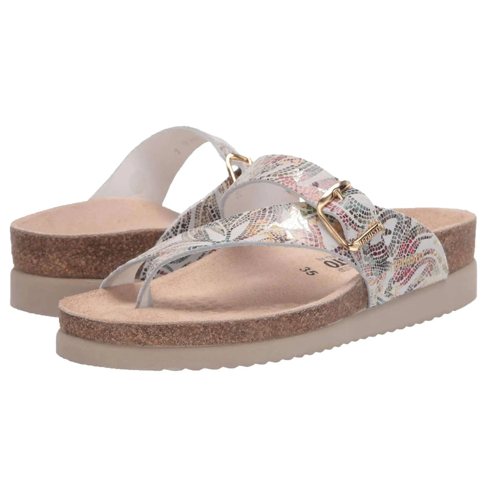 Mephisto Helen Patent Leather Women's Slide Sandals