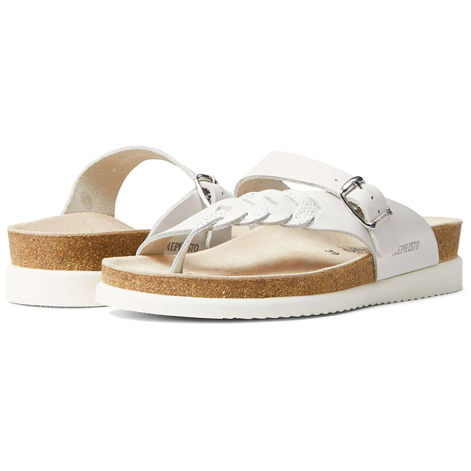 Mephisto Heleonore Full Grain Leather Women's Slide Sandals