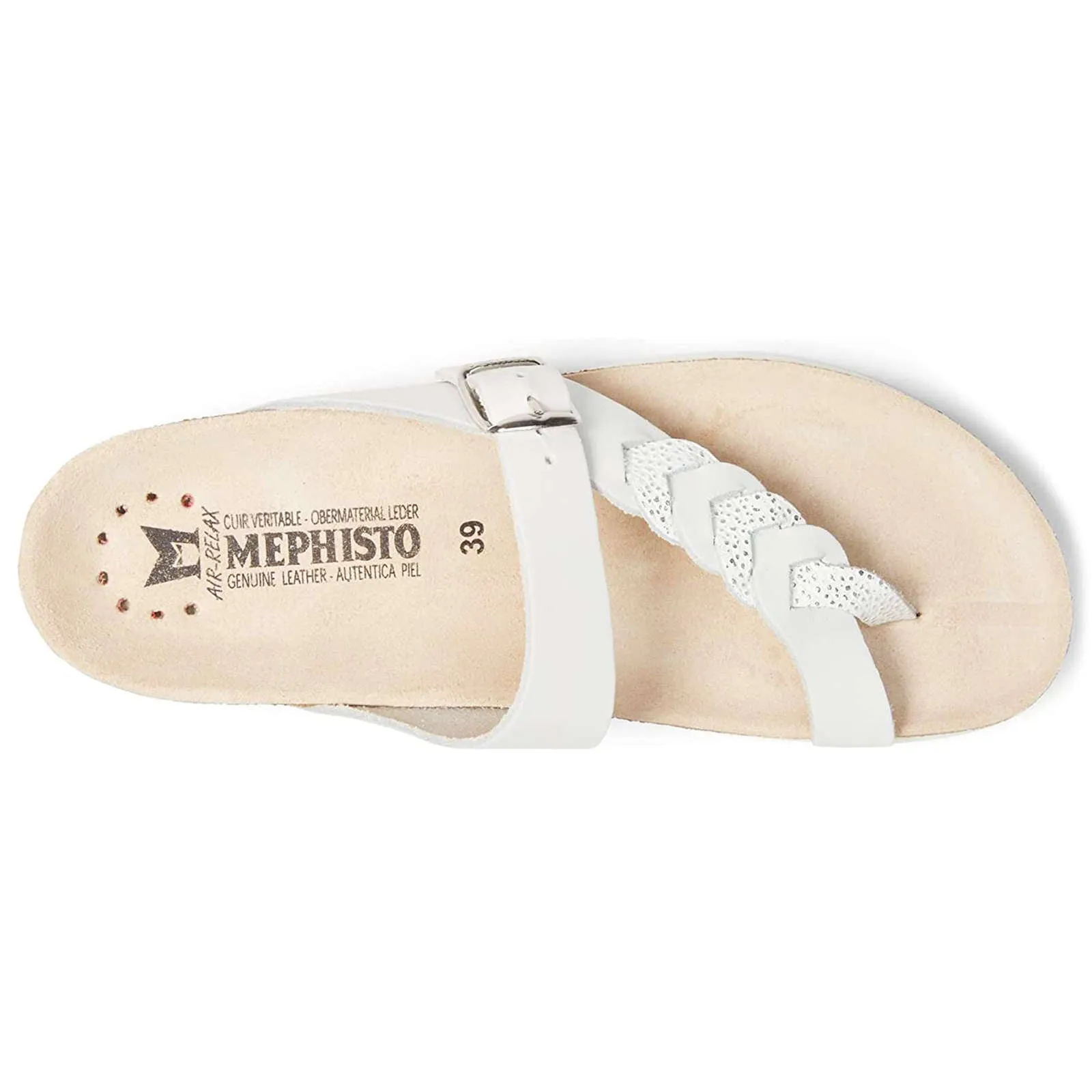 Mephisto Heleonore Full Grain Leather Women's Slide Sandals