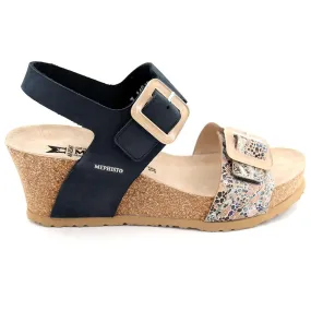 Mephisto Lissia Nubuck Leather Women's Wedge Sandals