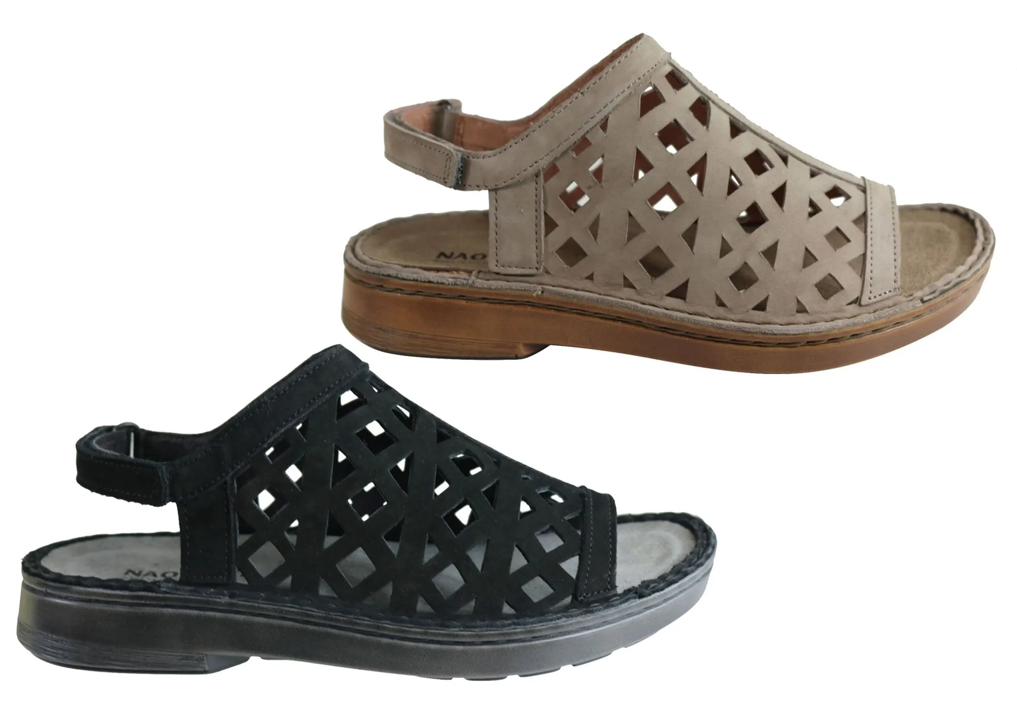 Naot Amadora Womens Leather Comfort Wide Fit Orthotic Friendly Sandals